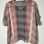 CAbi 240 Blouse Sheer Brown Beige Tan Cover Up Tee Size Small Photo 3