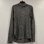 Athleta Uptempo Hoodie Sweatshirt Charcoal Gray No Drawstring Medium M Photo 0