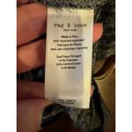 Rag and Bone  Shirt Women Small Black Heather Grey Burnout Short Sleeve Tee Gothic Photo 9