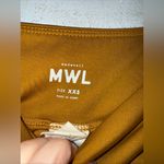 Madewell  MWL Windbreaker Shorts Athletic Pull On Zip Pocket Orange Brown XXS Photo 3