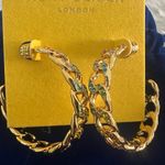 Kurt Geiger  Pave Crystal‎ Hoop Earrings Photo 1