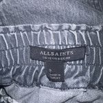 ALL SAINTS BLACK STONE WASH SKIRT DISTRESS Size 8 Denim Photo 2