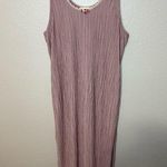 Victoria's Secret  Gold Label Dusty Rose Midi Length Crinkle Nightgown Photo 0