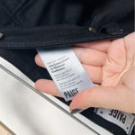 Paige  • Verdugo Ankle Skinny Jeans black denim gold ankle zippers Photo 5