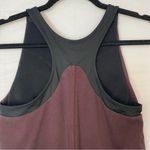 Athleta  Whirlwind Racerback Tank Dress Maroon Burgundy Built in Bra Small 138800 Photo 4