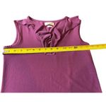 Van Heusen  Sleeveless Stretch V-neck Ruffled Purple Top XS Photo 5