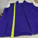 Chico's  3 Vest Woman US purple Full Zip Pockets Lightweight Quilted FLAWED Photo 5