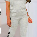 Shein 2X Heather Gray Lounge Set T Photo 0