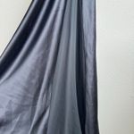 Kumi Kookoon 100% Silk Black Midi Slip Cocktail Romantic Strappy Dress SZ Large Photo 2