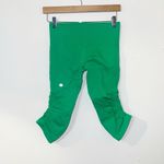 Lululemon in the flow green crop II seamless moisture wicking yoga leggings Photo 5