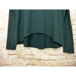 NSF Mock Turtleneck Long Sleeve Fleece Sweater Pullover High Low Green Womens S Photo 4