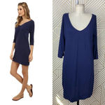 Lilly Pulitzer  Eliza 3/4 Sleeve T-Shirt‎ Dress in Navy Blue Size US Small Photo 1
