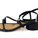 Salvatore Ferragamo EGADI 85mm STRAPPY BLOCK HEEL LEATHER SANDALS SIZE US 9.5 Photo 9