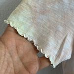 American Eagle Tie Dye Knot Front Lettuce Edge Top Tee Blouse XS Photo 3