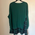 Zeagoo  Women's Sweater Dress Tunic Green Sweater Blue Plaid Under Size XXL Photo 2