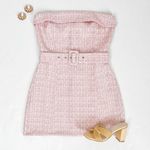 The Moon Day &  Pink Tweed Mini Cocktail Dress Photo 0