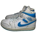 Nike  Women’s Size 7 White Powder Blue Air Jordan 1 Mid Sneakers BQ6472-114 Photo 4