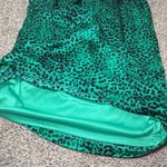 Dana Buchman  Green Leopard Cheetah Animal Print‎ Mini Dress Size Large Photo 4