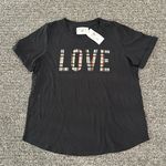 Sol Angeles NWT Love Plaid Rolled Crew Neck T Shirt Sz L Photo 0
