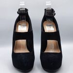 DV8 by Dolce Vita Genni Black Suede Pumps Heels Platform Retro Chunky Shoes 7.5 Photo 3