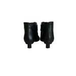 Tibi  ASHER BOOTIE BLACK SNAKESKIN KITTEN HEEL SIZE US 7.5/ EUR 38.5 Photo 2