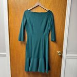 Chiara Boni  La Petite Robe 3/4 Sleeve Dress Ruffle Hem Green Teal IT 50 US 14 Photo 9