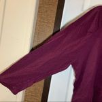 Terra & Sky  Maroon Scoop Neck Polka Dot Long Sleeve Top 3X Photo 7