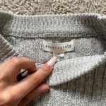 Aeropostale Cropped Grey Knit Sweater Photo 2