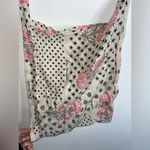 Free People Lightweight Hippie Floral Beachy Linen Semi Sheer Shopper Tote Bag Photo 4