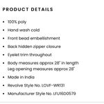 Lovers + Friends EUC Your Girl Ivory Beaded Romper Size Medium Photo 3