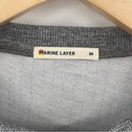 Marine layer NEW  Double Knit Crew Lina Pullover Sweatshirt Gray SZ Medium NWOT Photo 5