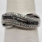 Sun Bronze Silver Plated & Diamond Ring (7) Silver Photo 0