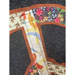 easel Oversized Melange Dolman Top Peace Sign Patch Black 1X Photo 5