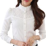 SansoiSan Lace Retro Collared Button Photo 0