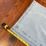 Boohoo  Asymmetric Waistband Straight Long Acid Wash Jeans NWT 28 Photo 4