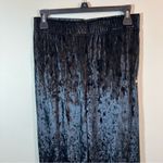 Fabletics Black Go To Crushed Velvet Wide Leg Pants Small NWT Photo 3