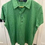 Ralph Lauren Polo Golf Tailor Fit Womens Size XL Green Short Sleeve Polo Shirt Photo 0