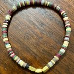 NWT handmade Maroon Multi Mini Heishi stretch bracelet Photo 1