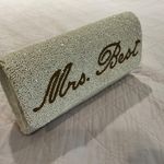 PRETTY ROBES Custom Hand Beaded Clutch Bridal Wedding Bride Bag White Size OS Photo 3