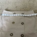 White House | Black Market  Classic Beige Button-Front Skirt Photo 5