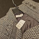 ANINE BING ππ Fishbone Blazer ~ Wool Blend Black & Off-White Print XS Photo 15