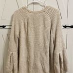 a.n.a Small Cream Knit Oversized Sweater Soft Cuddly Three Quarter Flowy Sleeves Photo 1