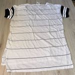 PINK - Victoria's Secret Victoria’s Secret pink Striped White Black Leaf Pocket short sleeve shirt top Photo 1