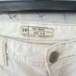 Free People Women's Size 30 White Distressed Ripped Cuff Skinny Leg Jeans Pant Photo 5