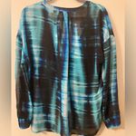 Womens Two‎ By Vince Camuto Blue Teal Pullover Blouse Size Medium Photo 1