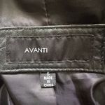Avanti Jacket Genuine Leather Full Zip Up Collared Vintage Black S Photo 7