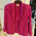 Farm Rio  Peony Pink Linen Blazer Women’s oversized Photo 1
