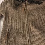 Cynthia Rowley  Wool Blend Cozy Ski Lodge Faux Fur Collar Jacket M Apres Ski Photo 3