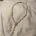rustic lavender flowered necklace Photo 1