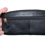 Calvin Mitchell Women Card Case Wallet Black Leather Minimal Sleek Compact Photo 1